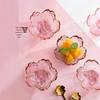 Japanese Gold Rim Cherry Blossom Hammered Glass Dipping Dish