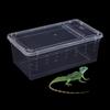 Reptile Feeding Box Breeding Critter Hatching Container Clear Terrarium Habitat Cage for Animal
