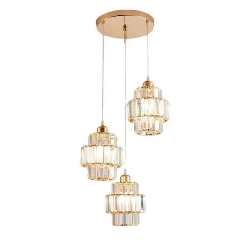 Crystal Ceiling Light Corridor Ceiling Lamp Luxury Balcony Aisle Foyer Kitchen Ceiling Pendant Light Hanging Chandelier Crystal