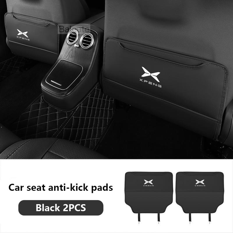 AWP1 Car Anti-kick Pad Auto Seat Back Protector Pads Anti Scratch Back Seat Organizer For XPENG G6 P7 G9 XPENG MONA M03 G3 P5 2025 чёрный