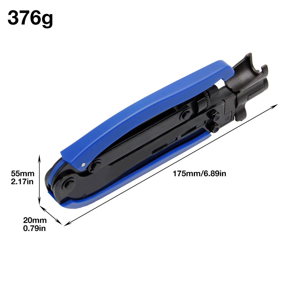 Multi functional wire stripping pliers wire press pliers extrusion type F-head set RG59/6 coaxial cable network tool accessory