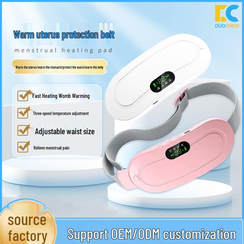 Customizable Electric Heating Waist Belt for Menstrual Pain Relief with Vibration and Hot Compress