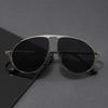 Pilot Metal Frame Sunglasses, Unisex Uv Protection Sunglasses, Polarizing Glasses For Driving