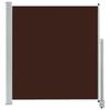 VidaXL Retractable Patio Side Awning 140 X 300 Cm Brown