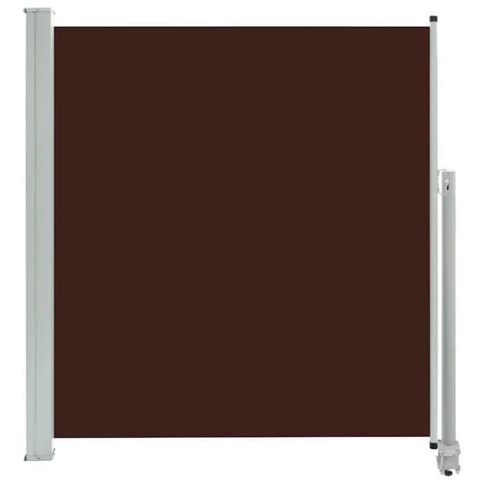 VidaXL Retractable Patio Side Awning 140 X 300 Cm Brown