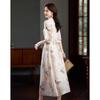 Demana New Chinese Style Embroidered A-Line Maxi Dress