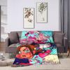 Kawaii Chibi LUKA Hot Anime ALIEN STAGE Blanket Super Warm Fluffy Plush Throw Blanket For Couch Chair Sofa Bed Cover