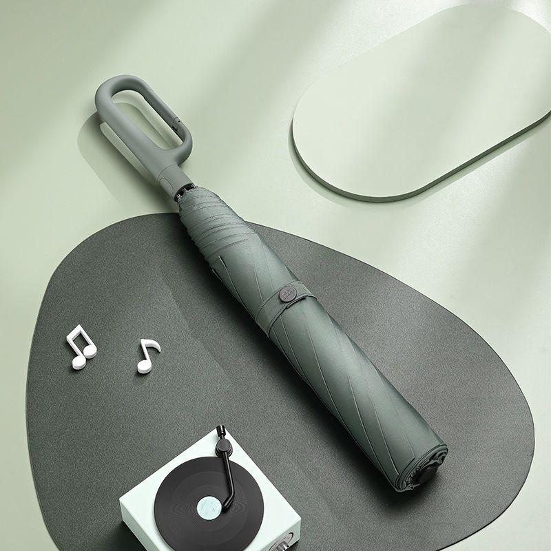 

Ring Buckle Umbrella for Men, Automatic Storm Resistance, Increase and Reinforce, High-Grade Reverse Folding Rainstorm Special U