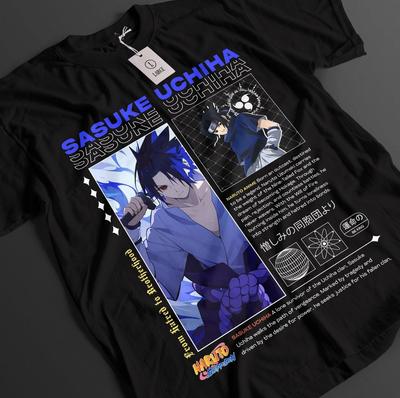Naruto Shirt Sasuke Tshirt Itachi Uchiha T-Shirt Orochimaru Top Anime Unisex Tee