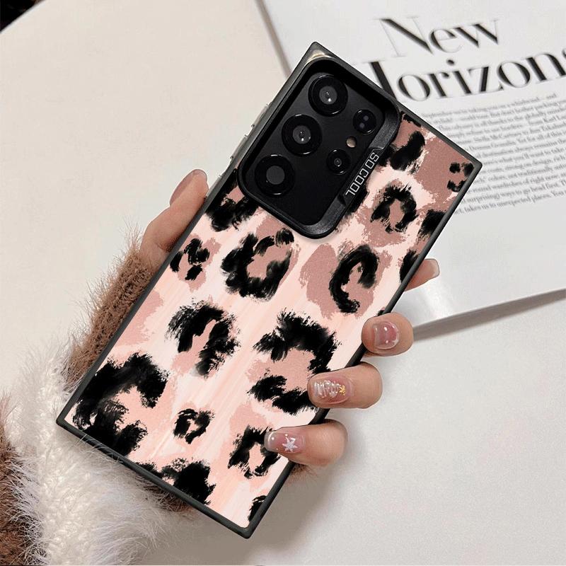 Leopard Print Trend Desgin Shockproof Phone Case for Samsung Galaxy S26 Edge S25 Ultra S24 FE S23 Plus S21 Cover Anti Fall Funda