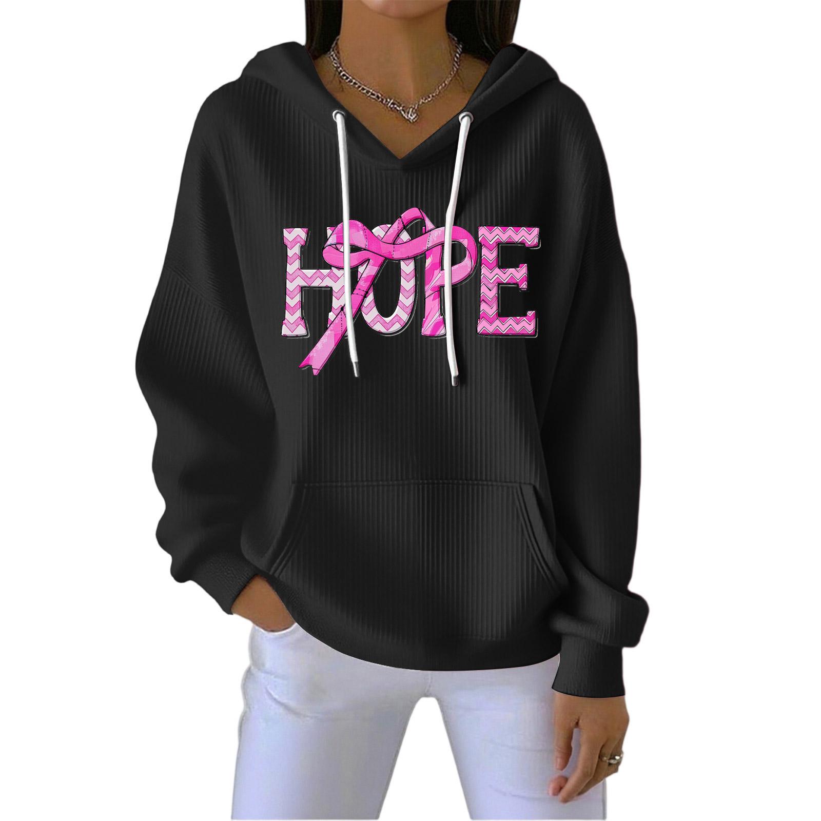 

Женская мода Повседневный пуловер с принтом ангела Спортивная толстовка с длинным рукавом S чёрный