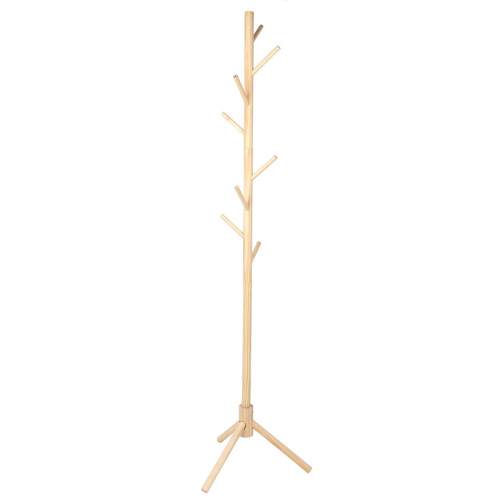 Drewniany Stojak na Ubrania w Kształcie Drzewa, Stojak na Kapelusze, Wieszak na Płaszcze, Półka Stojąca na Podłodze z Tkaniny do Domu, Sypialni