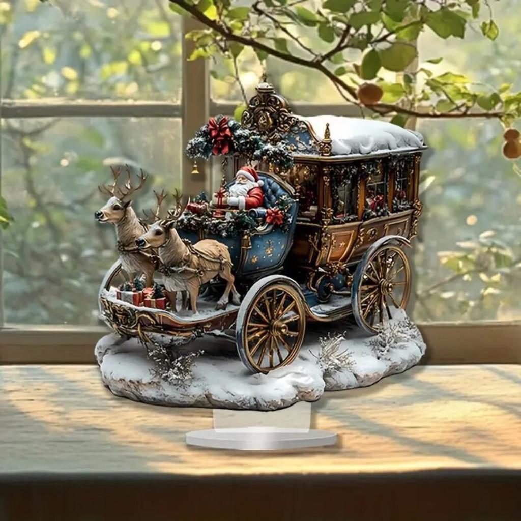 2D Snow House Desktop Decoration Ornaments Home Bedside Ornaments