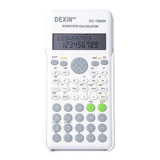 Standard Student Calculator Dual Button Power Desktop Calculator with Large LCD Display Automatic Sleep Pocket Calculator
