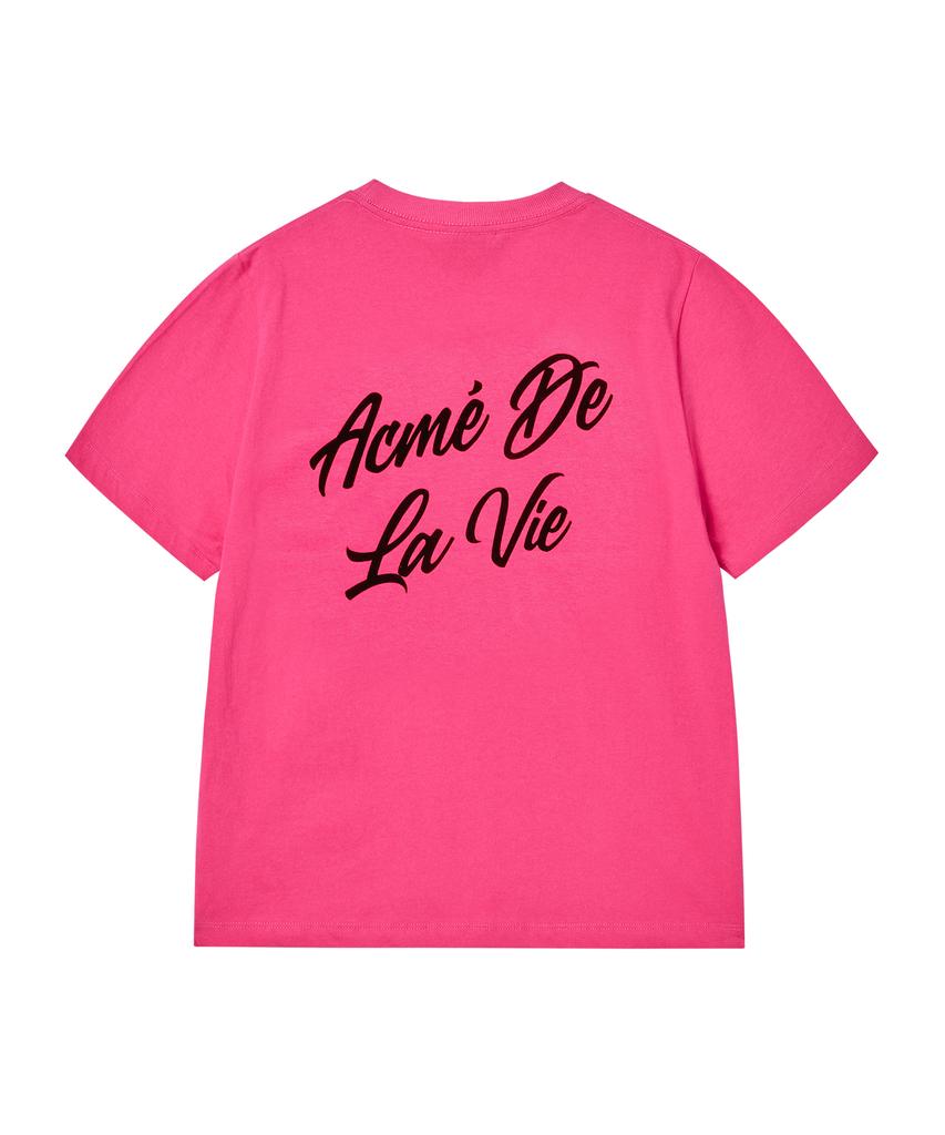 ACME DE LA VIE Woman Script Logo Printing Short Sleeve T-Shirt (3 Color)