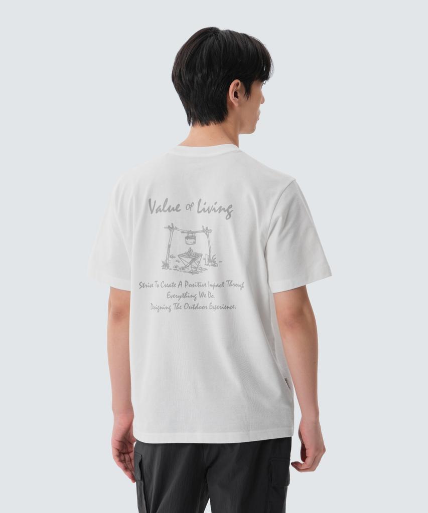 SNOWPEAK APPAREL Sorona Camper Short Sleeve T-Shirt (S25Mmfts06) Off White