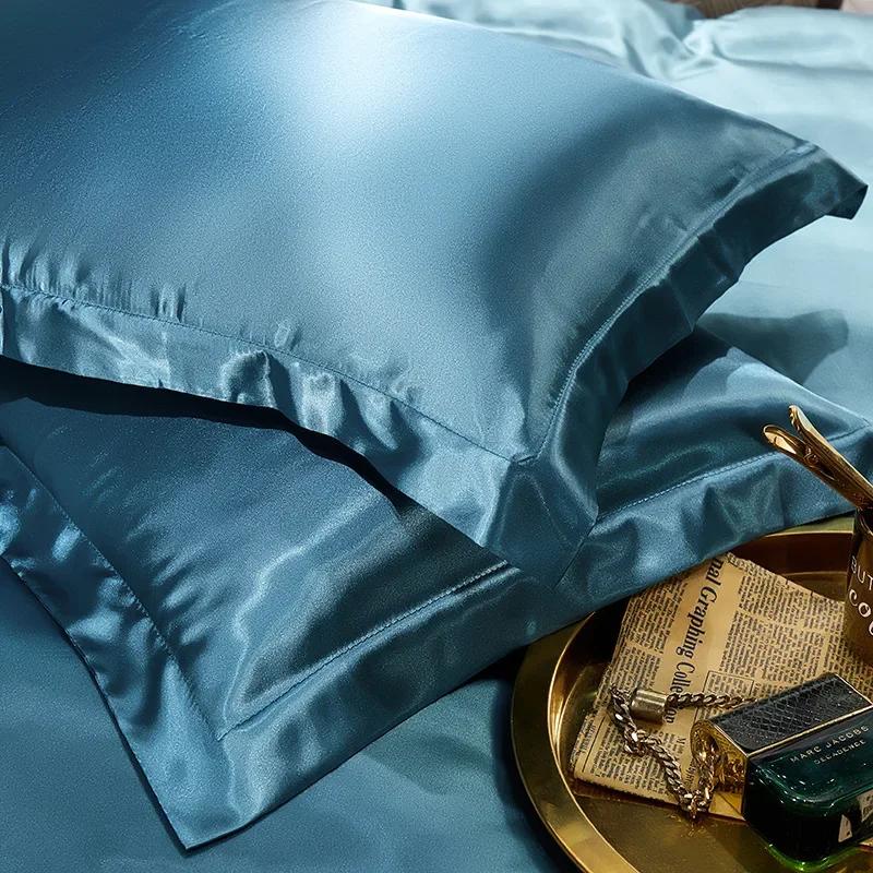 2PCS 100% Pure Real Silk Pillowcase Natural Mulberry Pillow Case