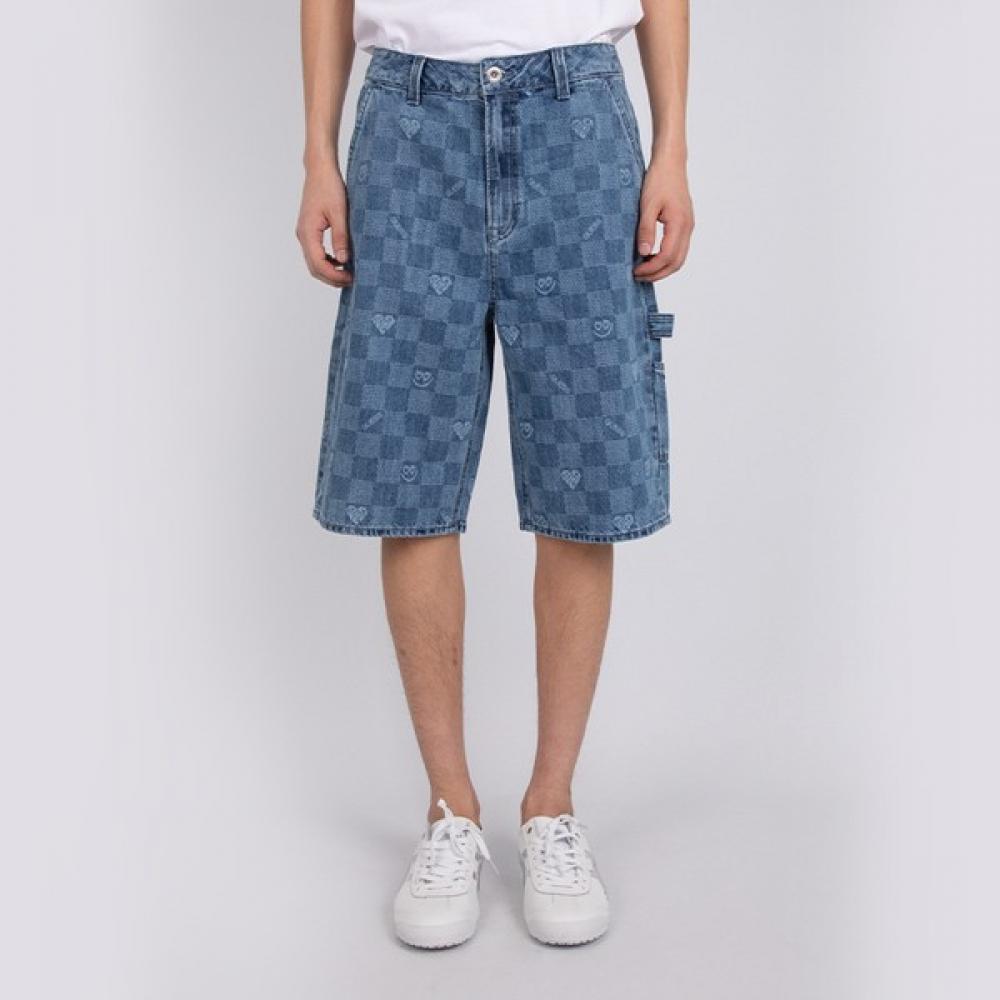 

Guess Guess Mens Shorts Laser Printing Cargo Shorts Medium Blue Mn2d6958 medium blue/28