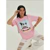 New Printed T-shirt Top Fashion Wind New Fashion Casual Loose Crew Neck T-shirt Top Top