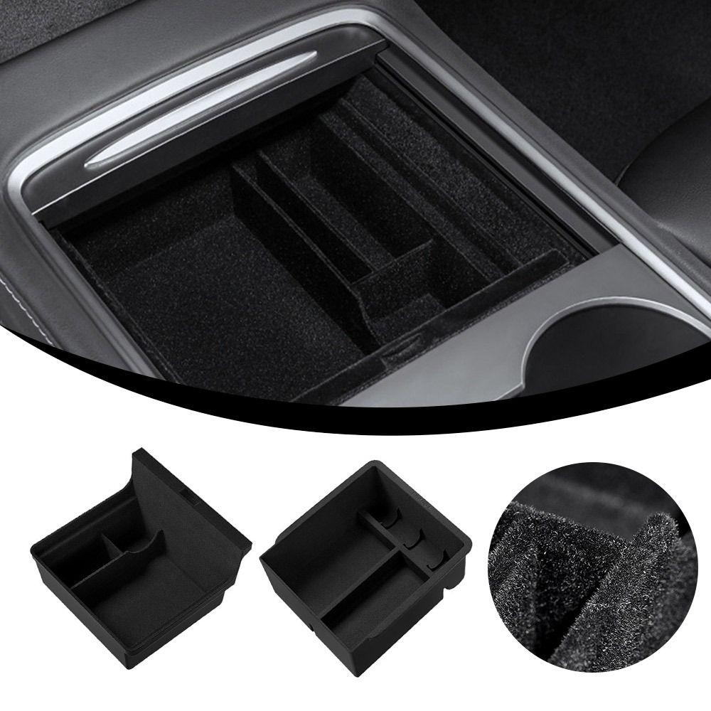 

Flocking Cup Holder Car Organizer for Tesla Model 3/Y Juniper Launch 2025 Car Accessories rear