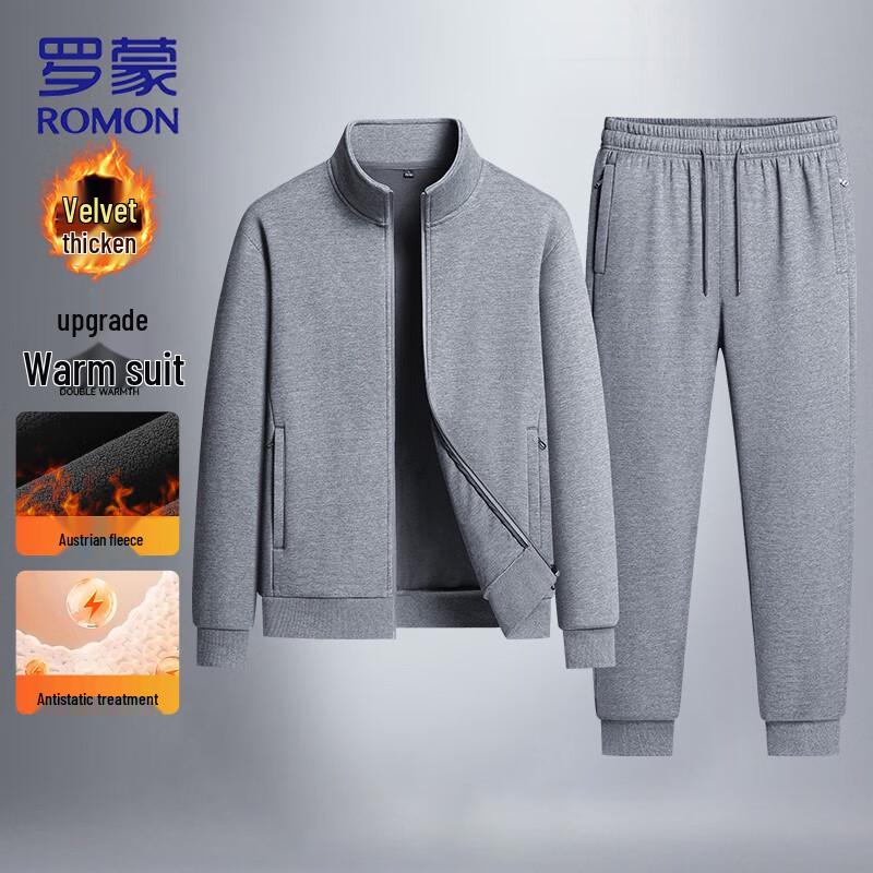 ROMON Мужской спортивный костюм с флисовой подкладкой XL