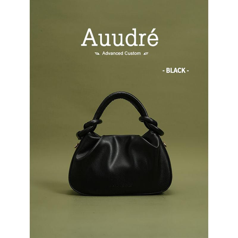 

Auudre Advanced Texture Silver Handbags Women 2025 New Arrival Spring/Summer Fashion Commuter Crossbody Bag Small Carrying Bag Black
