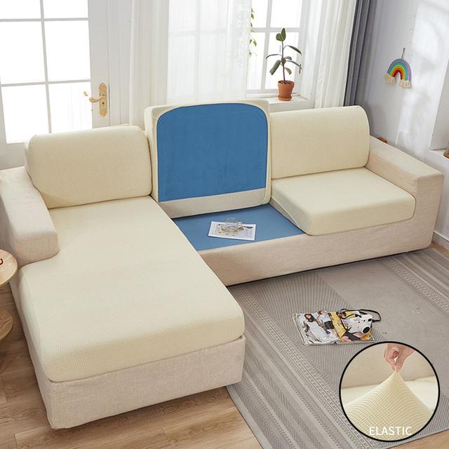 Żakardowa poduszka na siedzenie sofy pokrowiec na meble dla zwierząt domowych dzieci Stretch zmywalny zdejmowany narzuta na sofę zwykłe narzuty na sofę