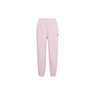 Logo Fleece Thick Loose Cuffed Knitted Sports Pants Unisex Pants Clear-Pink IV7611