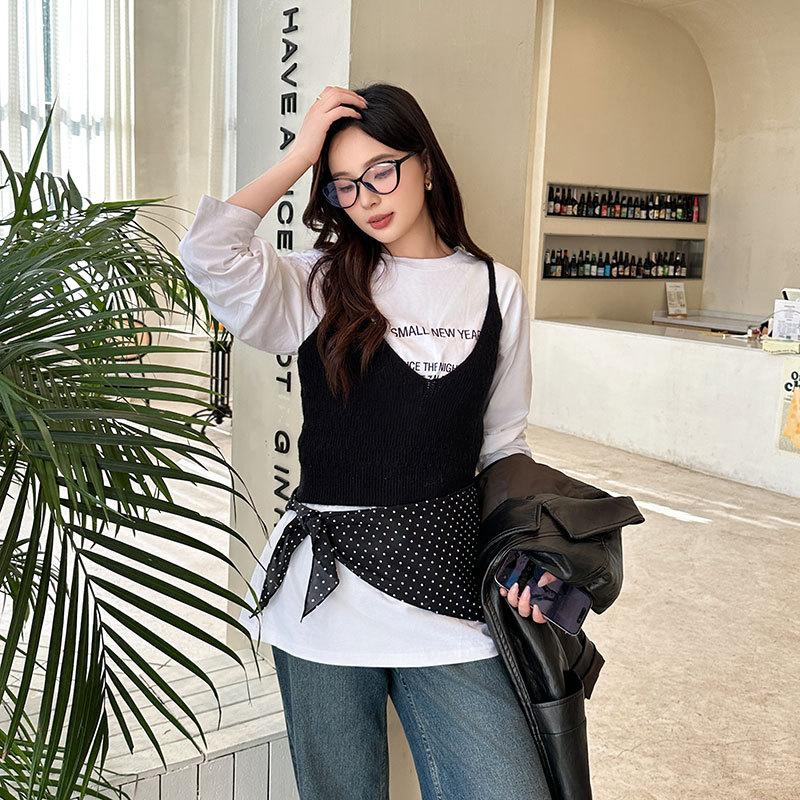 Wholesale Korean Retro Polka Dot Triangle Scarves Women Decorative Large Shawls Silk Autumn Versatile Temperament Accessories