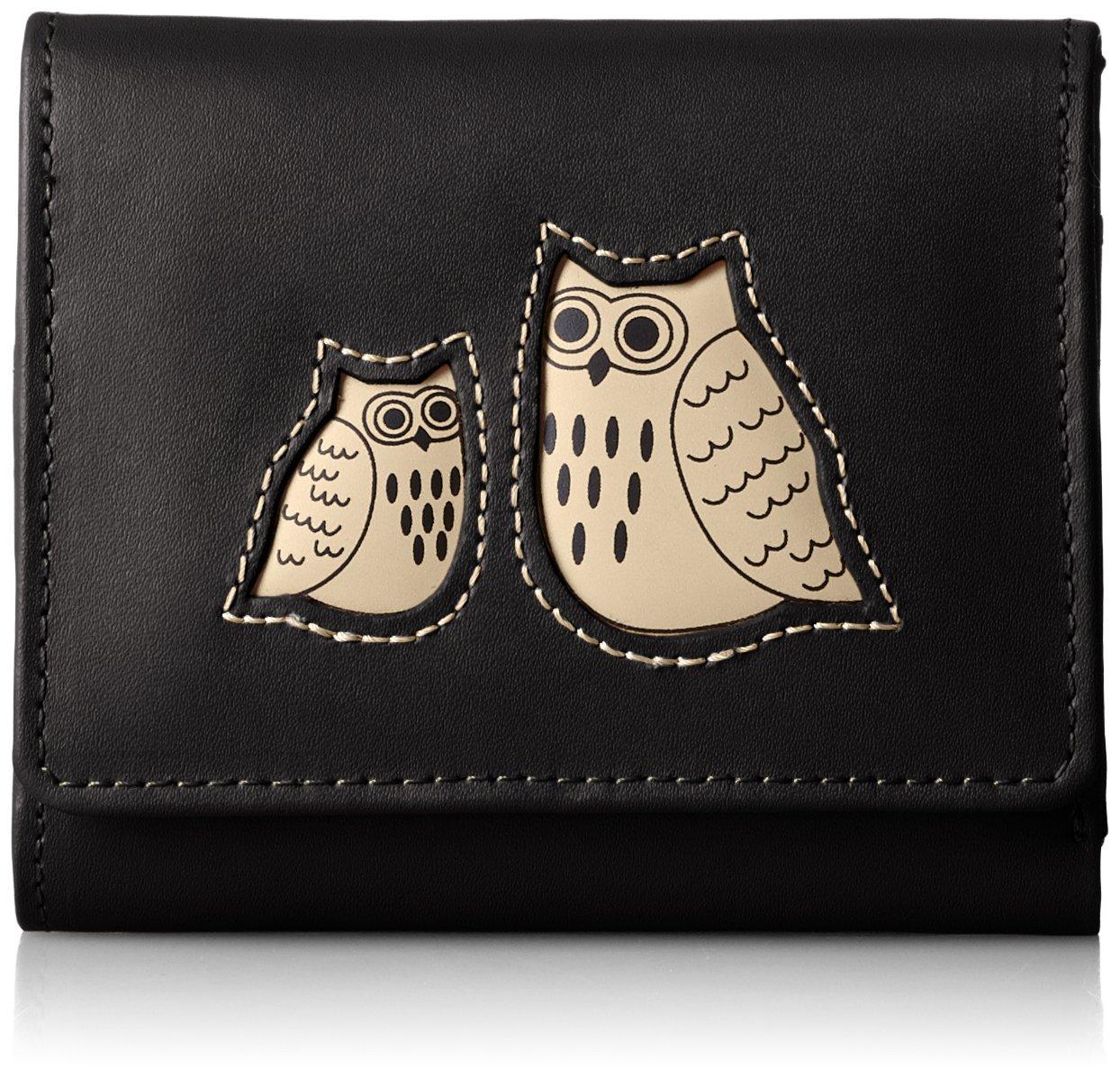 Арт Барокко Складной Кошелек, Счастливый Кошелек Совой, 1607-2W17, Черный
