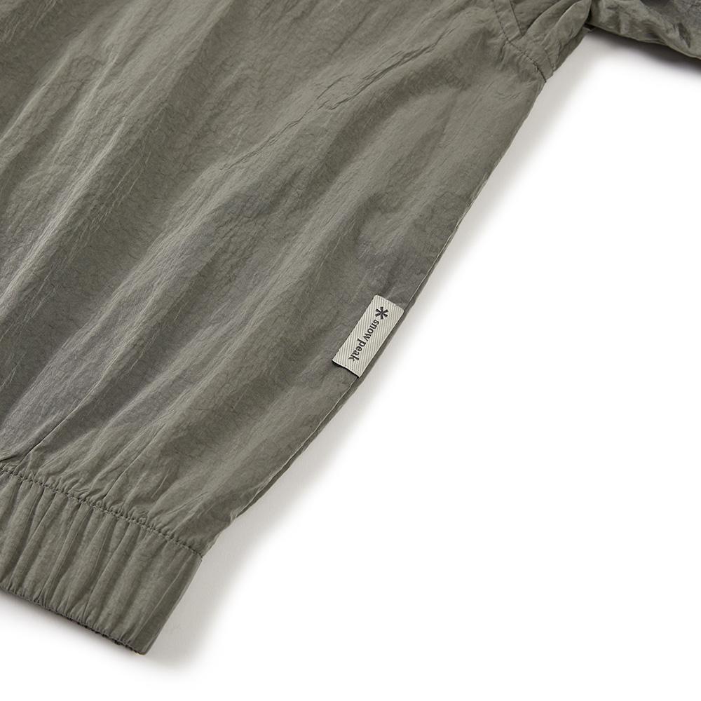 [Snowpeak] Bright Women's Semi Crop Windbreaker Olive (S24MWFWB75)