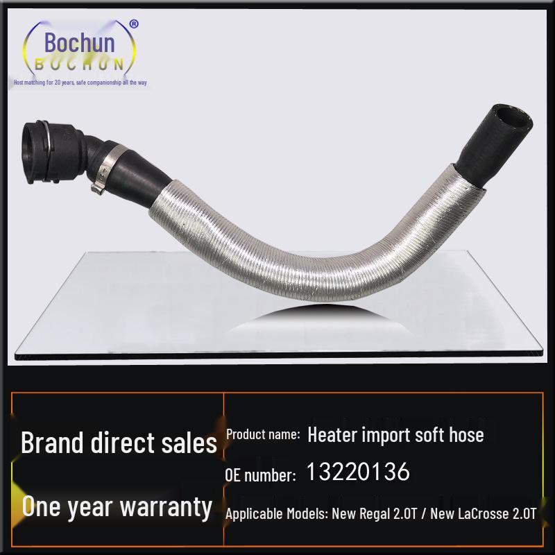 Compatible with Buick 2017 New Regal & New Lacrosse 2.0T Heater: Soft Rubber Warm Air Water Inlet Hose.