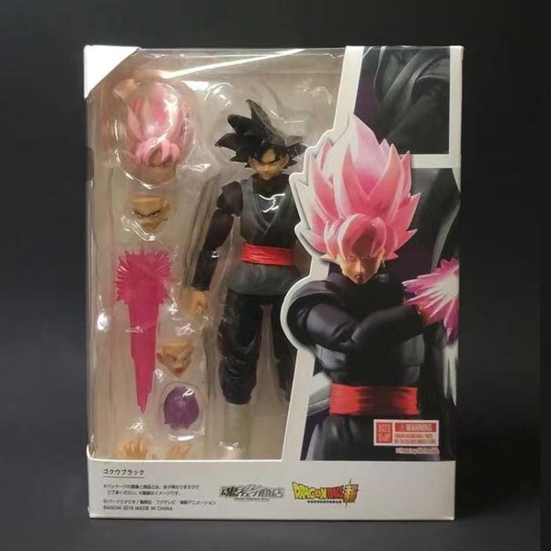 Figurine d'action 16cm Dragon Ball Super Saiyan 3 Goku SHF Anime Mobile PVC Poupée de Collection Figurine Kakarotto Son Goku Modèle Jouets