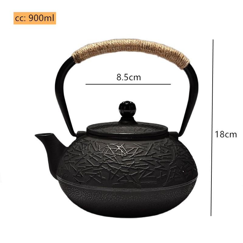 

900ml Customized Cast Iron Tea Pot Japanese Antique Craft Iron Teapot with Filter Screen Kettle Kitchen Tea Set Supplies