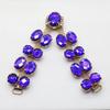 2018 New Charm 2pcs/lot 9.5CM Acrylic Chain DIY Garment sewing accessories Metal Crystal Rhinestone bikini Connectors buckle