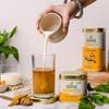 The Divine Foods Organic Golden Milk Latte, Natural Detox Drink DND, Haldi Milk, Antioxidant & Anti-Inflammatory High Curcumin, 28 Sachets, (125 Gm)