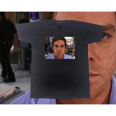 Mode Gothic Baumwoll-T-Shirt Dexter Morgan Harrys Kodex Vintage T-Shirt Mode Lockere Kleidung Lässige Oversize-T-Shirts Unisex
