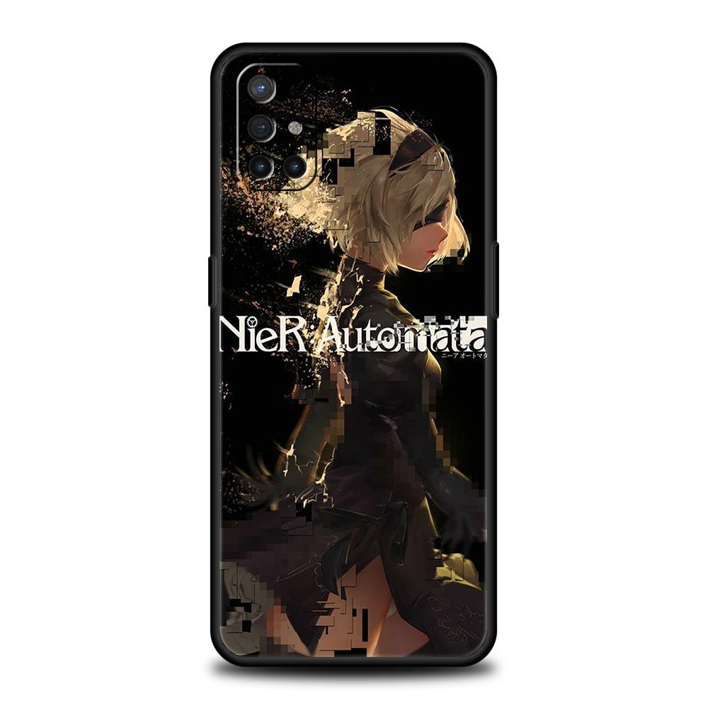 Nier Automata Cartoon For OnePlus 10 Pro 9 8T 8 Nord N10 7 7T 9R Phone Case For 1+ Nord 2T CE 2 N100 N200 Z 5G Soft Black Cover