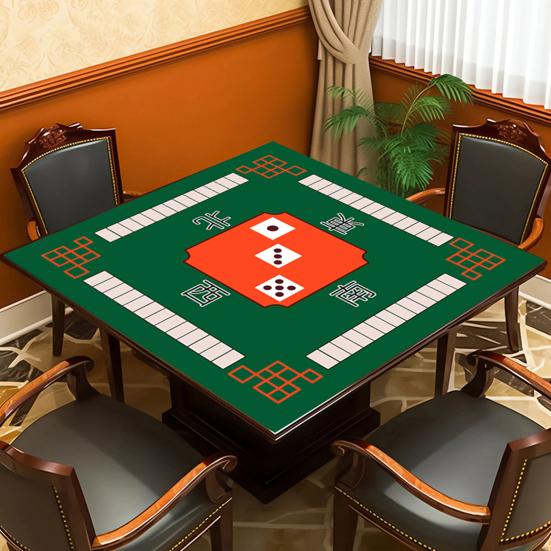 Mahjong-Tischmatte, Poker, Domino, Mahjong-Kacheln, Kartenbrettspiel, rutschfest, Geräuschreduzierung, quadratische Mah-Jongg-Tischdecke, Spielmatte