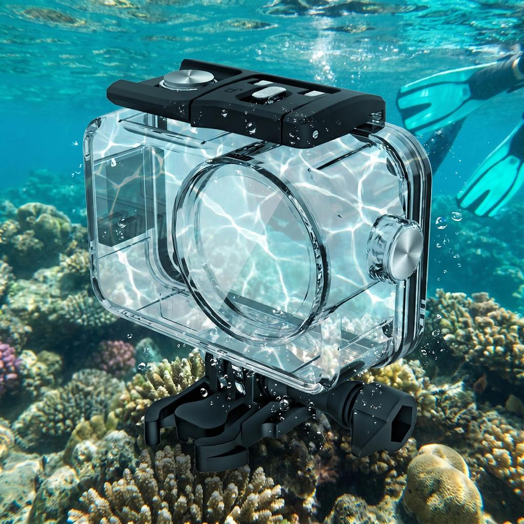 Underwater Diving Case for DJI Osmo Action 6 Sport Camera Accessories Protective Case Waterproof Housings Shell with Screw