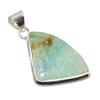 Chrysoprase Gemstone 925 Solid Sterling Silver Jewelry Pendant 2.05" SU-10326