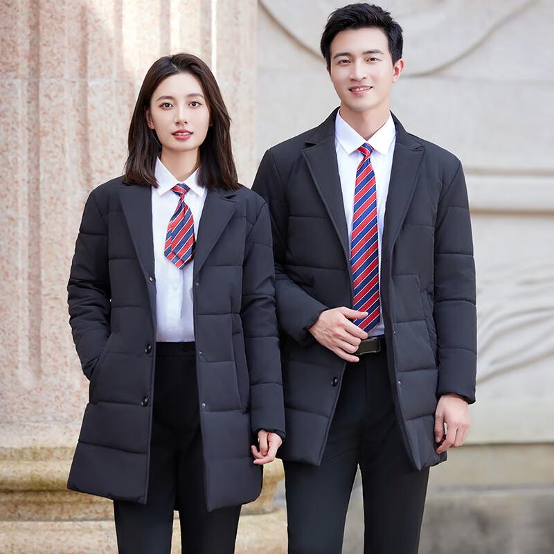 Business Executive Lapel Padded Winter Work Jacket