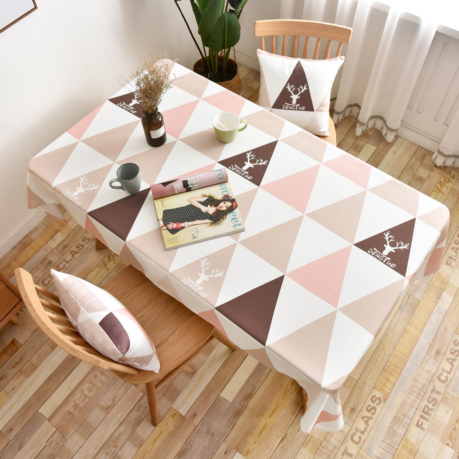 Скатерть Ткань Водонепроницаемая Принт Лимоны Маленькая Свежая Подкладка на Стол Скатерть для Кофейного Столика 90-90