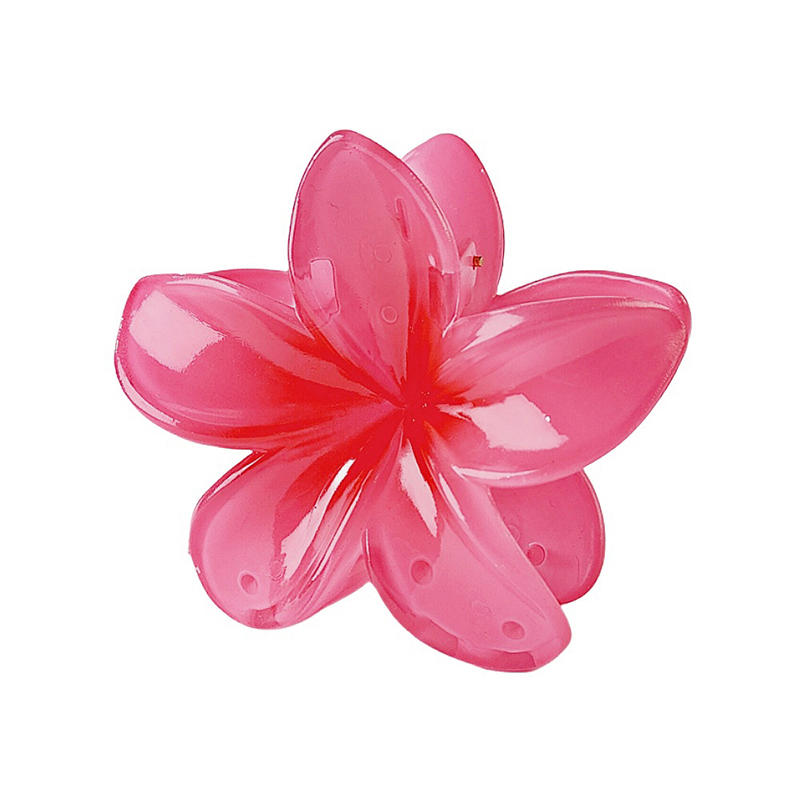 Independently packaged beach vacation egg flower claw clip hair accessory colorful flower hair claw plate hair ponytail top clip