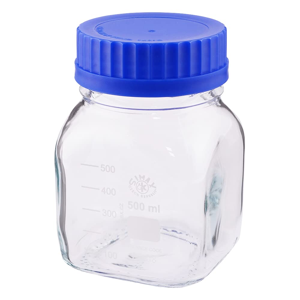 SIMAX Wide Mouth Medium Bottle, Clear, 500mL /3-6004-01