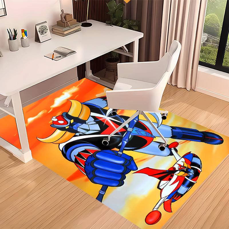 1pc UFO Robo Grendizer1 Print Area Rug - Soft, Washable Non-Slip Indoor Mat for Office Chairs, Living Room, Home Office Decorative Rug