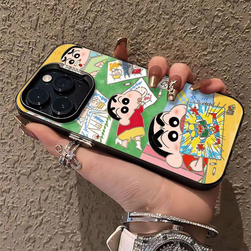Shin-chan Picture Case for Apple 17 Pro Max XS - Fits 13, 14, 15, 16, 17 - Trendy and Durable Design