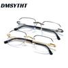 Retro Men Metal Frame Glasses Fashion Rimless Women Eye Protection Anti Blue Light Computer Eyewear