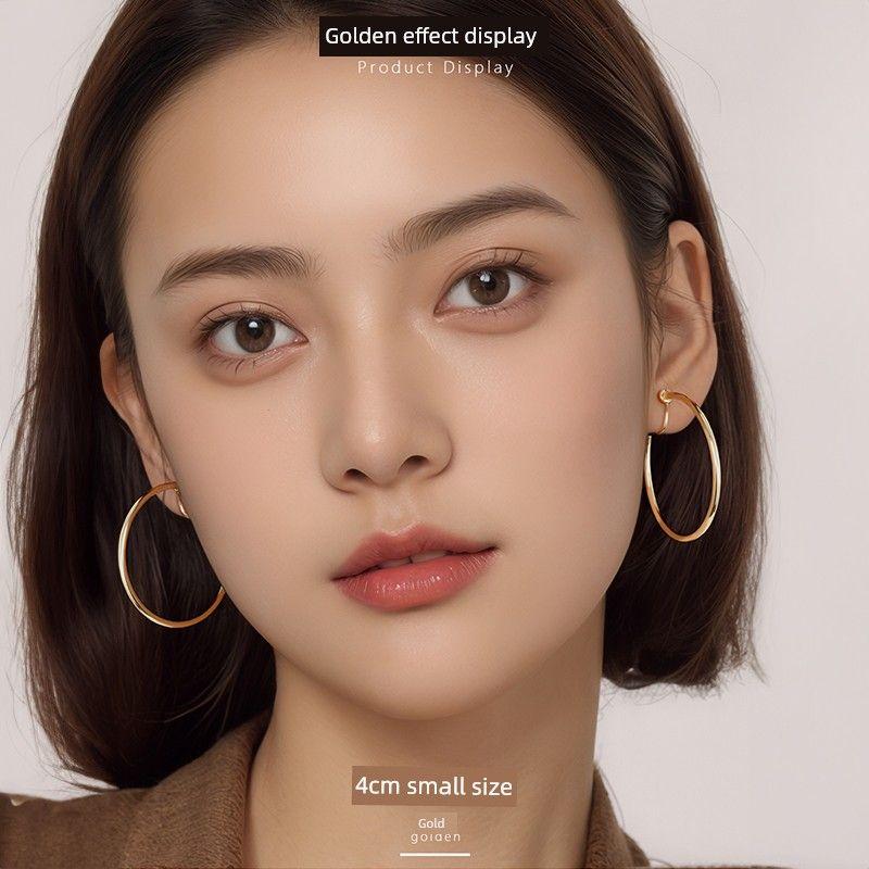 Do Not Pick Face Shape Fashion Wind Ear Clip High-Key Dignified Simple Bracelet