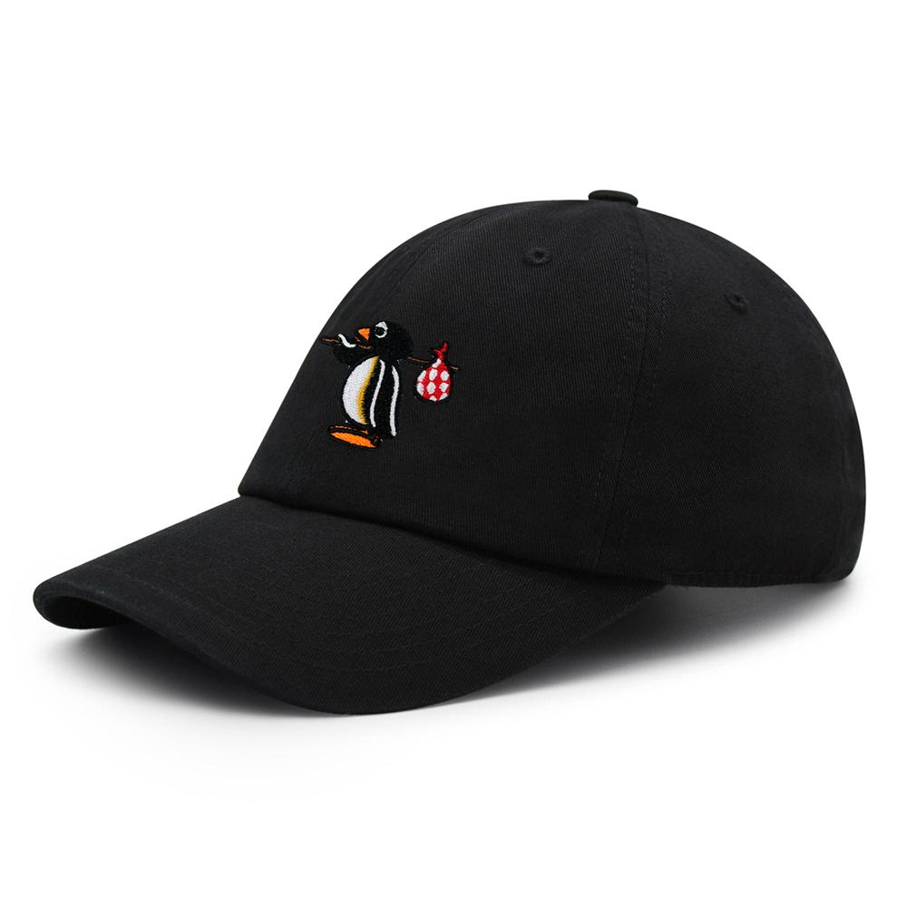 Pingu Baseballpet Geborduurd Leuke Pinguïn Papa Hoed Hip Hop Hoed Lente en Zomer Vrijetijdshoeden Unisex